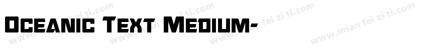 Oceanic Text Medium字体转换
